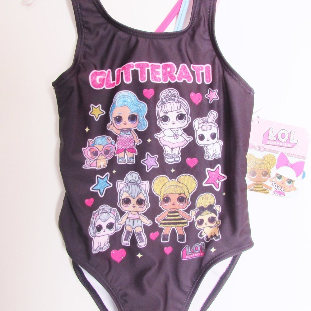 Girls L.O.L. Surprise Glitterati Swimsuit Sz XS - Picture 4 of 7